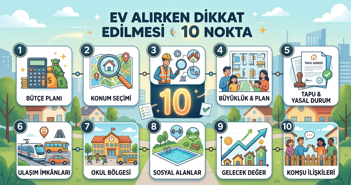 Ev Alırken Dikkat Edilmesi Gereken 10 Nokta
